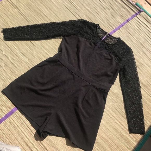 Garage Romper Black and Lace - Picture 2 of 5